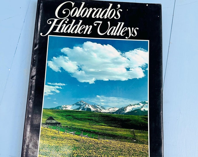 Vintage 1980s "Colorado's Hidden Valleys" book by John Fielder, Colorado Photography Book, Vintage Travel Book, Colorado Coffee Table Book