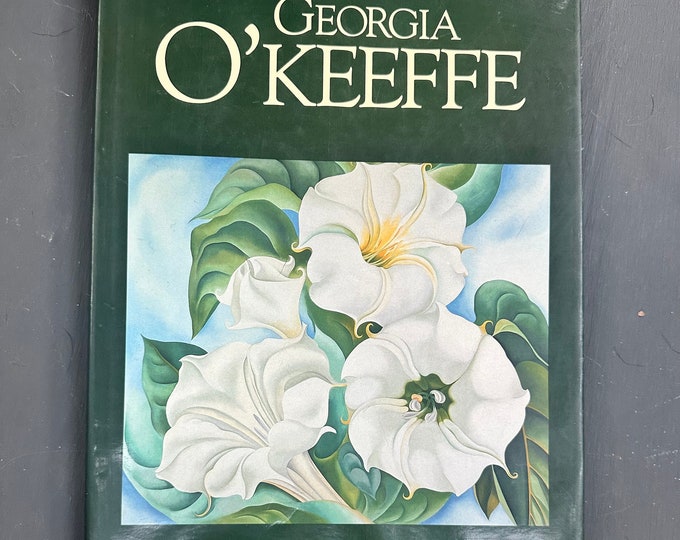 Vintage 1990s "Georgia O'Keeffe" book, Vintage O'Keeffe art book with illustrations, Vintage Art Book, Collectible Art Book, Gift for Artist