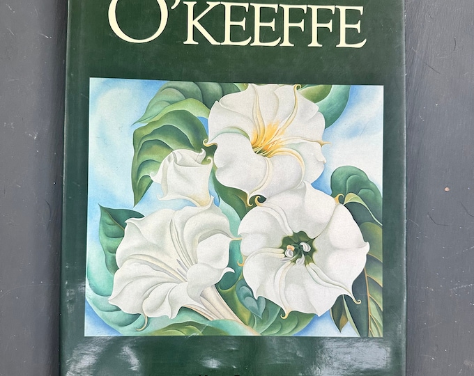 Vintage 1990s "Georgia O'Keeffe" book, Vintage O'Keeffe art book with illustrations, Vintage Art Book, Collectible Art Book, Gift for Artist