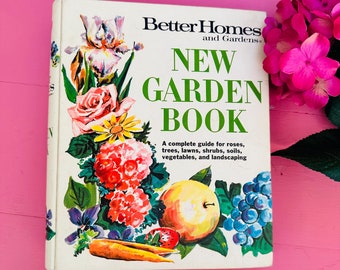 Vintage 1968 Better Homes & Gardens New Garden Book Binder Gardening Encyclopedia Flower Vegetable Garden Reference Book