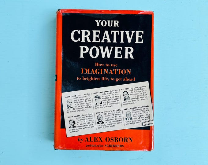 Vintage 1948 Your Creative Power Alex F Osborn Hardcover Book Original Dust Jacket Creativity Brainstorming