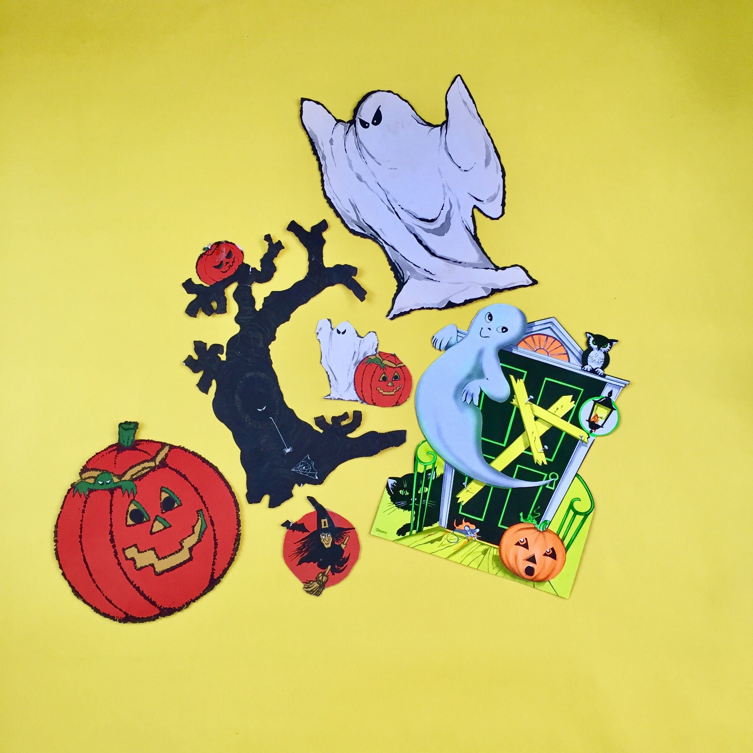 Vintage Halloween Decorations, Vintage Halloween Die-Cuts, Vintage