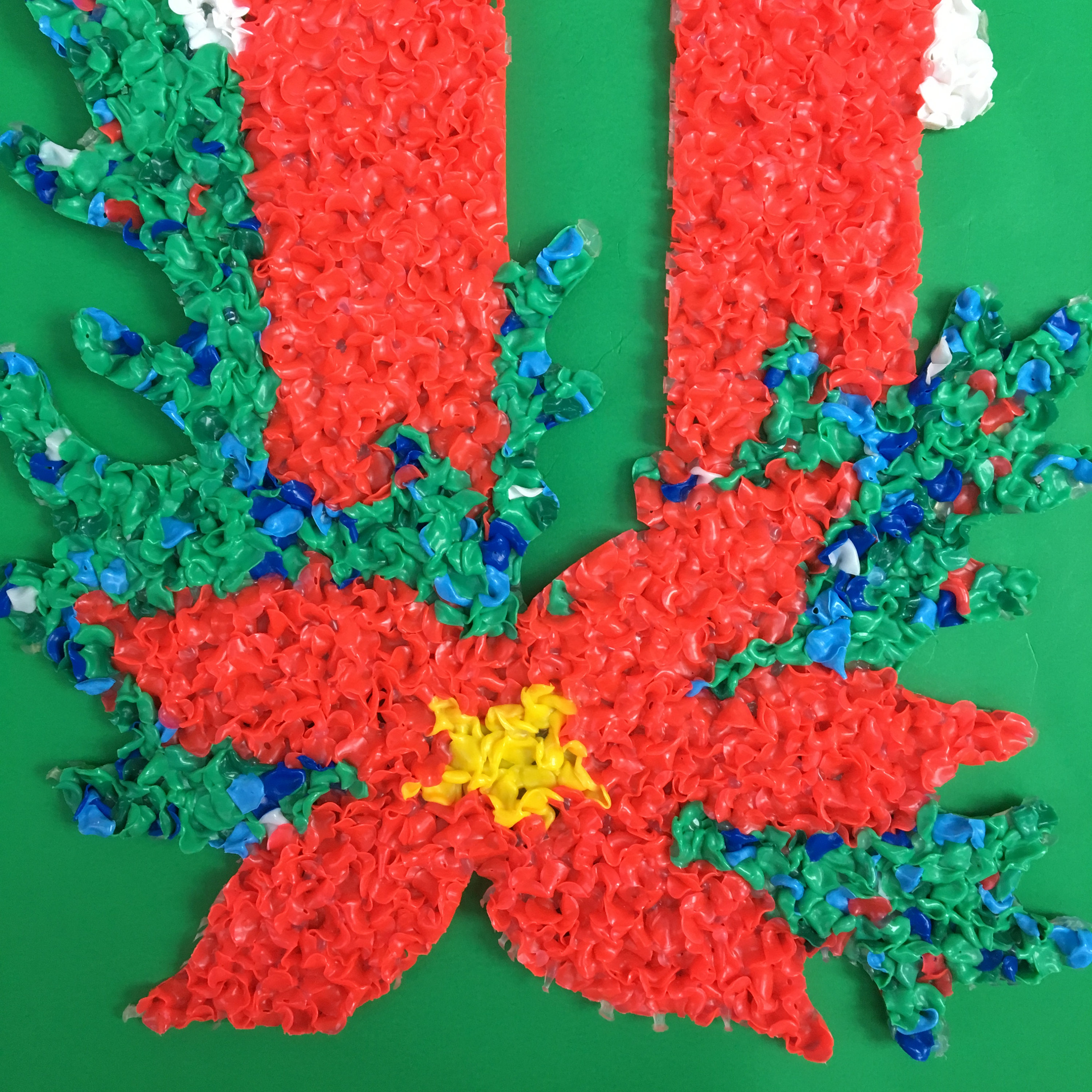 Vintage Christmas Melted Popcorn Decor, Melted Popcorn Christmas