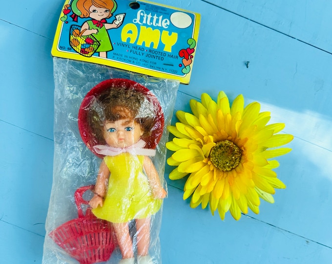 Vintage "Little Amy" Doll, 1960s dime store doll, Retro doll, Collectible mid century doll, Unopened doll, New in Box vintage doll, Amy Doll