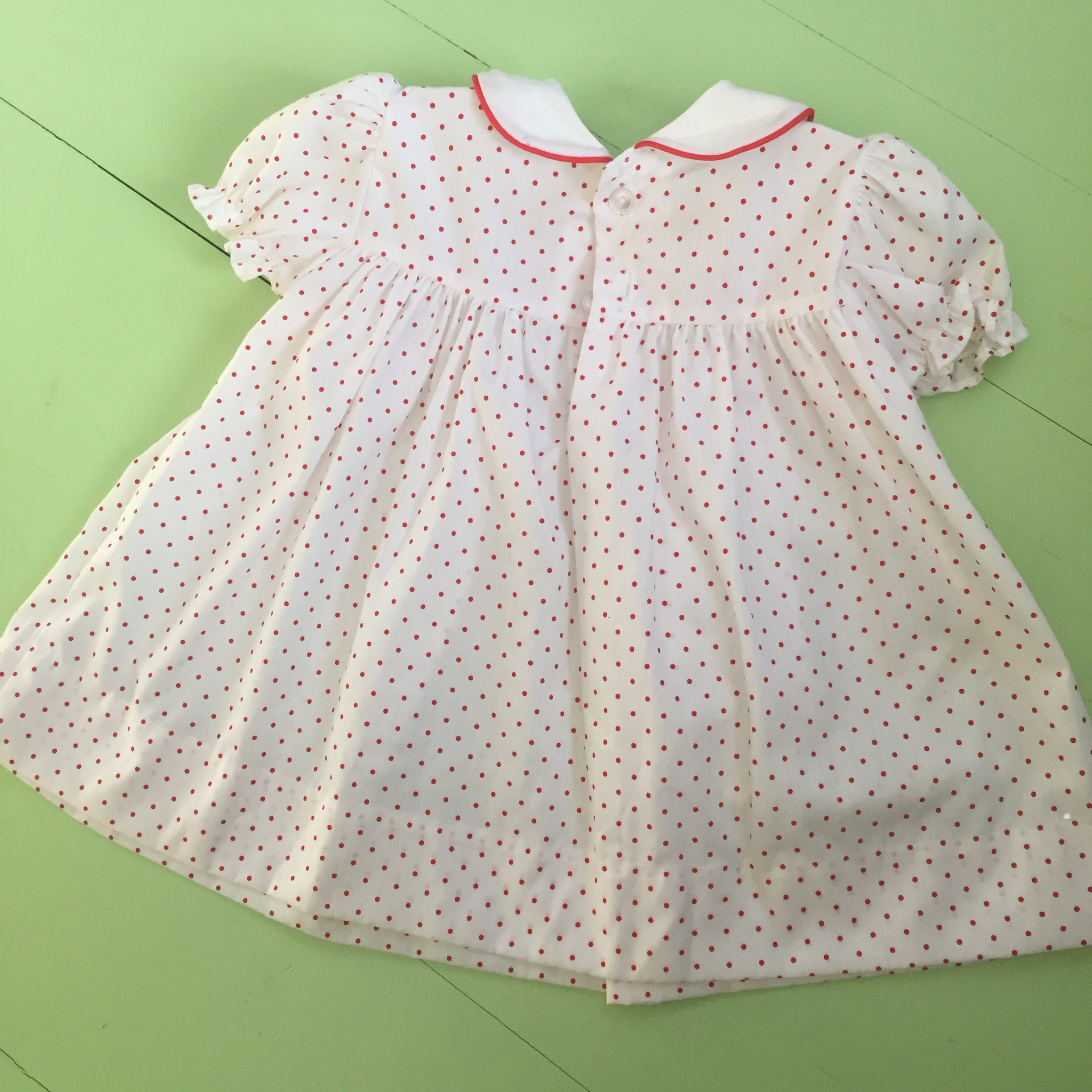Vintage Polly Flinders Baby Dress, Size 12 months, Vintage Valentine's ...