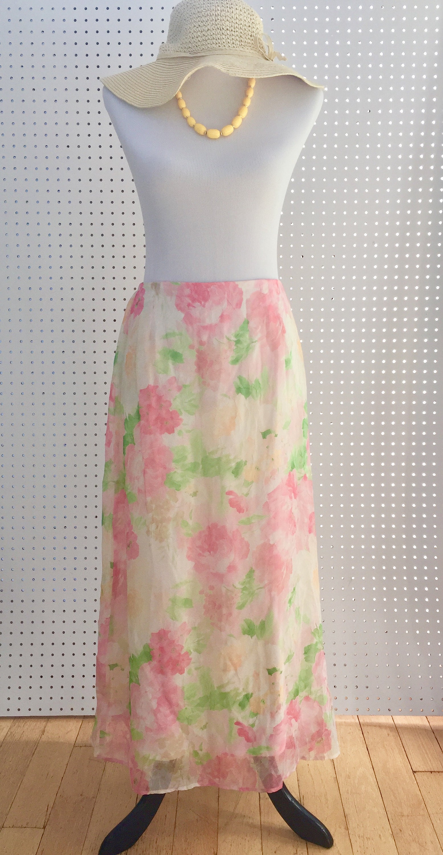 Vintage floral skirt set