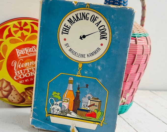 Vintage 1970s "The Making of a Cook" cookbook by Madeleine Kamman, Vintage cookbook, french cookbook, vintage recipe book