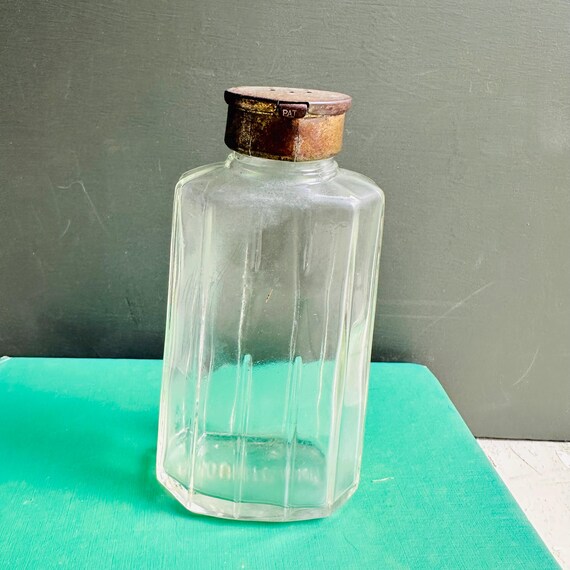 Vintage 1920s Houbigant Face Powder Shaker Bottle | Art Deco Vanity Talc Bottle | Antique French Perfume Vanity Decor View 6
