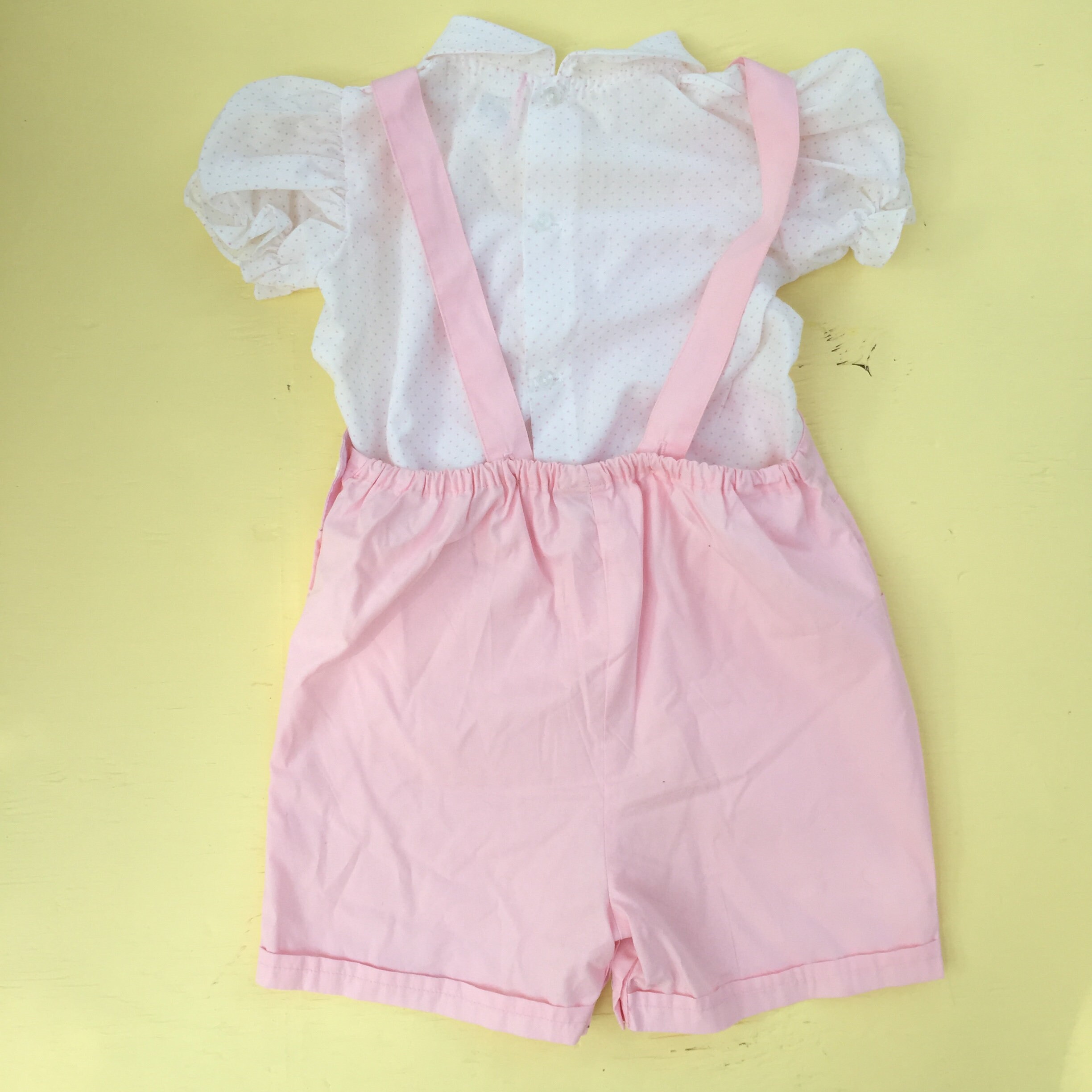 Vintage Toddler Girl Overalls, Size 24 months, Vintage Toddler Girl