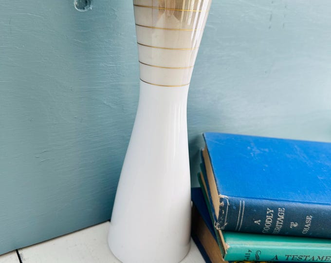 Vintage Rosenthal Flower Vase Ivory with Gold Accents by Bjorn Wiinblad Modern Style Bud Vase