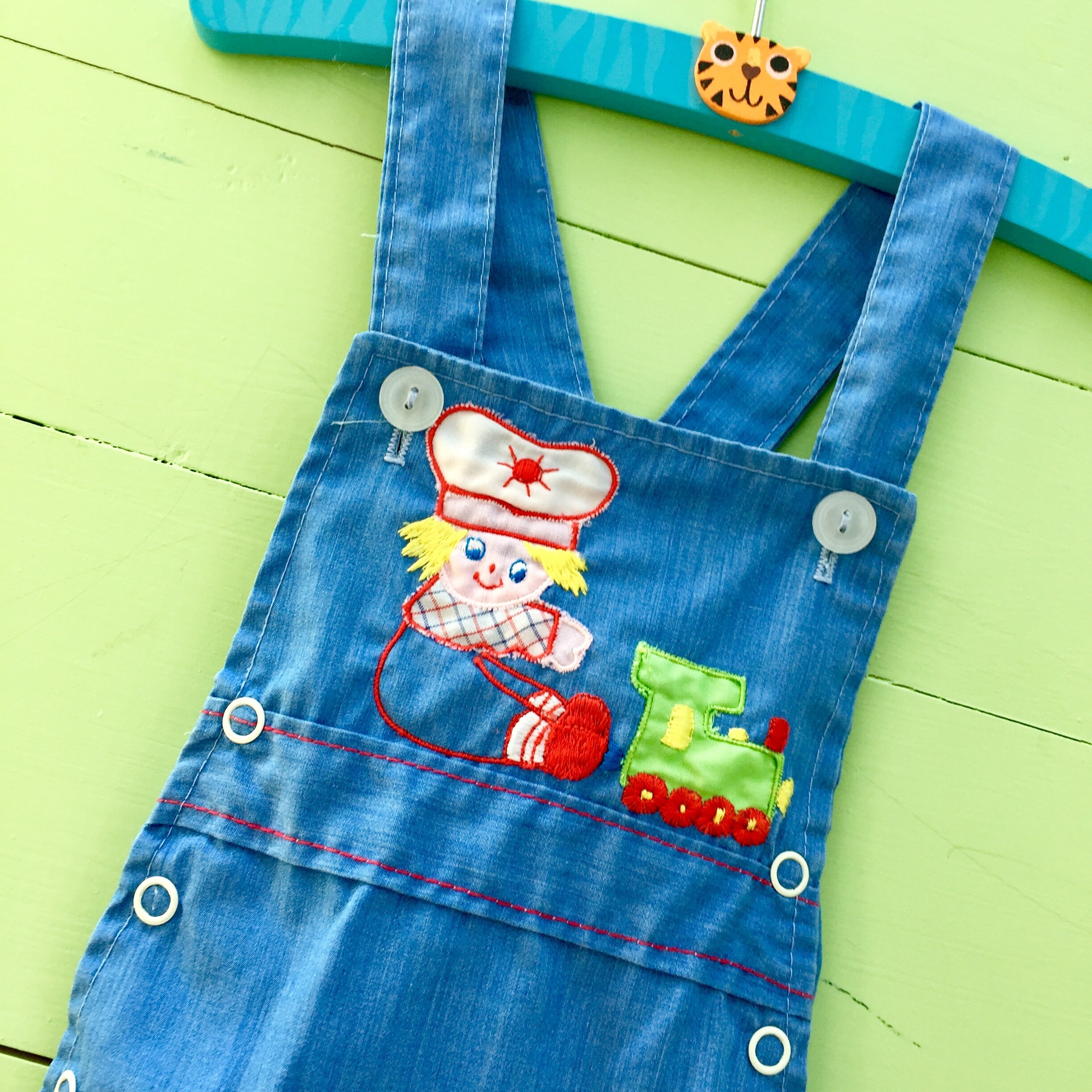 Vintage Raggedy Andy Sunsuit, Baby Boy 03 months, 1960s Baby Boy