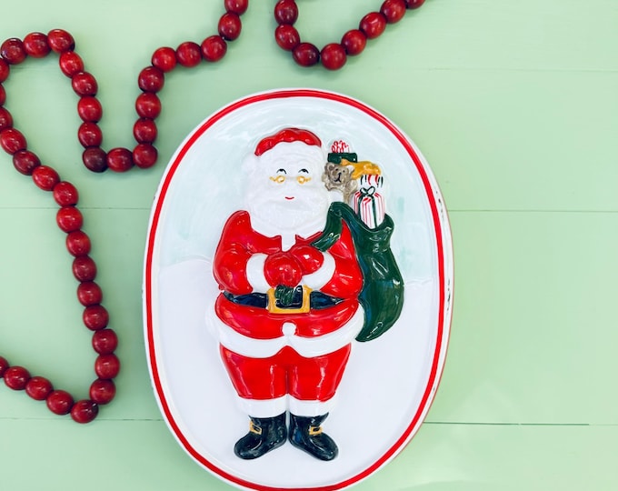 Vintage 80s Santa Mold Sigma the Tastesetter Vintage Christmas Kitchen Ceramic Santa Christmas Mold Vintage Holiday Baking
