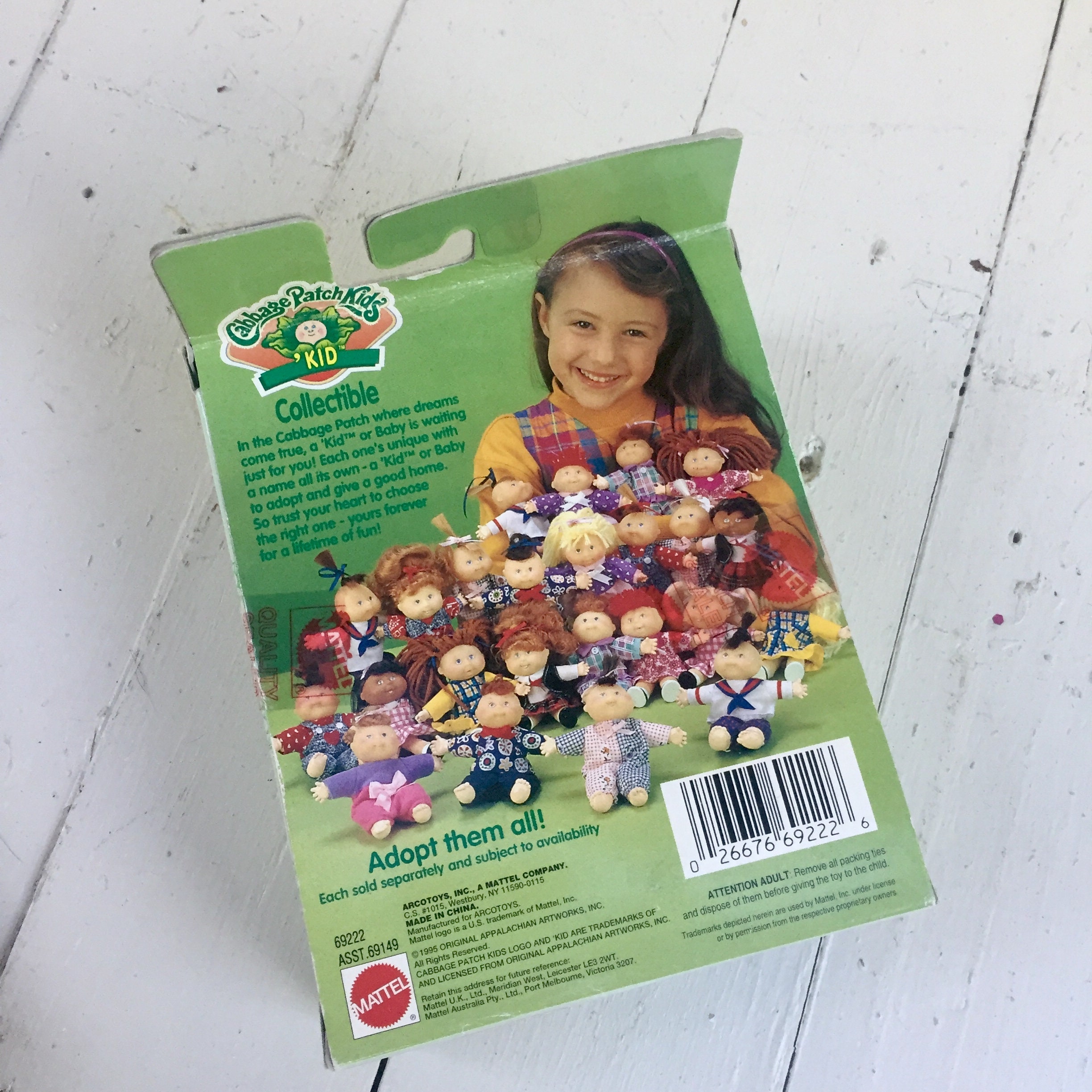 Vintage NIB Cabbage Patch Kid Doll, Vintage Miniature Cabbage Patch