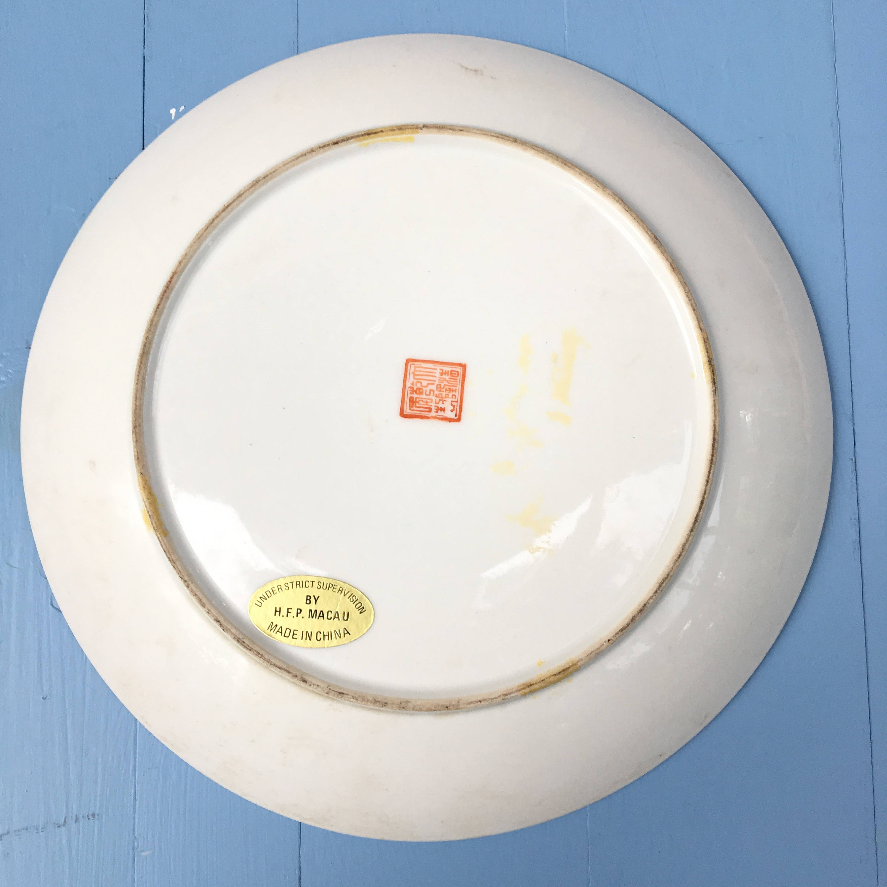 Vintage Art Deco Style Plate, Art Deco Decorative Plate, Chinese