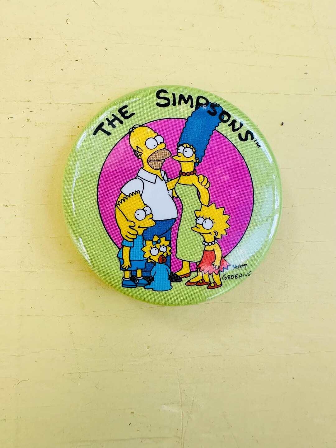 Vintage the Simpson's Button, Bart Simpson Pin, Vintage 1990s Novelty ...