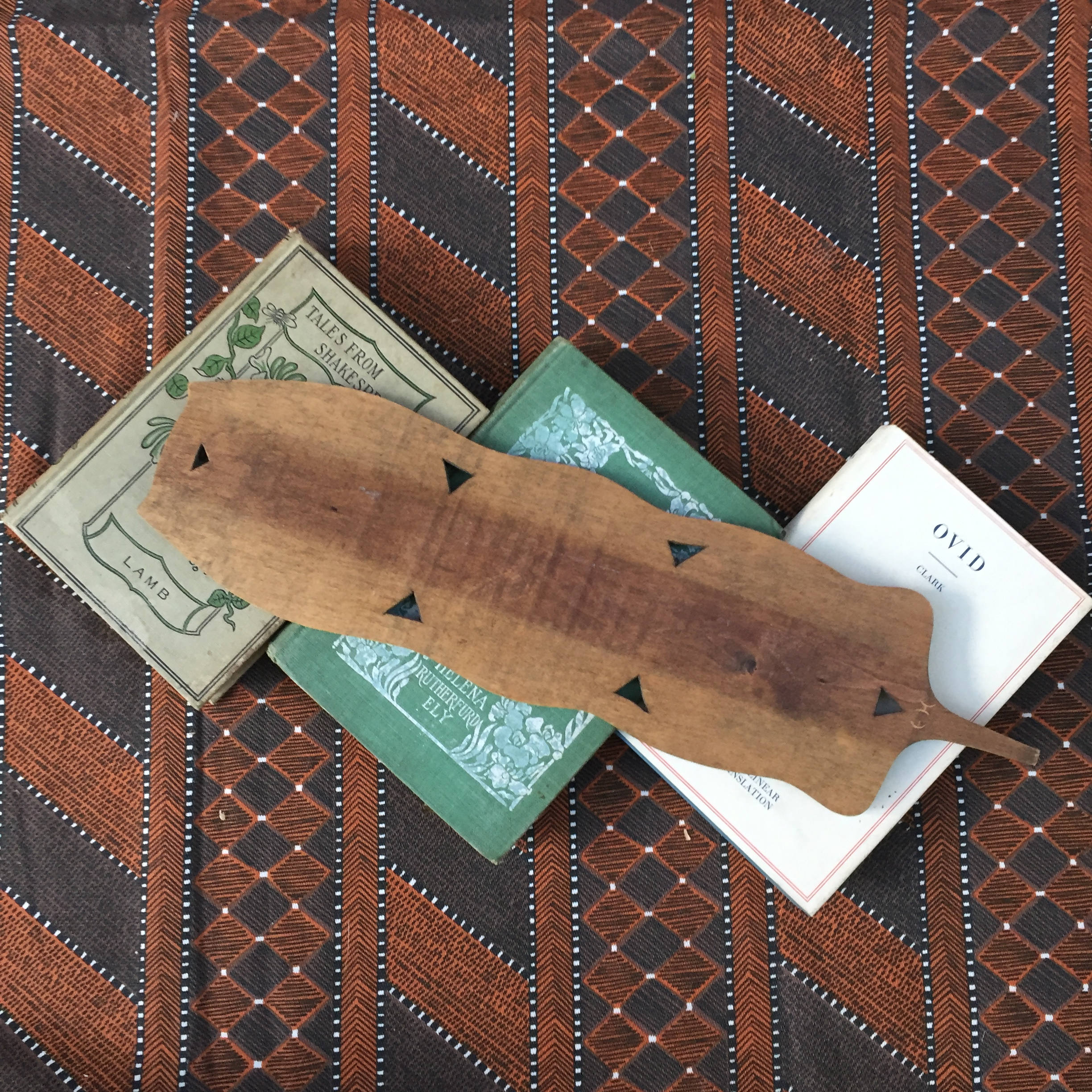 Vintage Carved Wood Tray, Boho Chic Home Decor, Bohemian Wood Tray