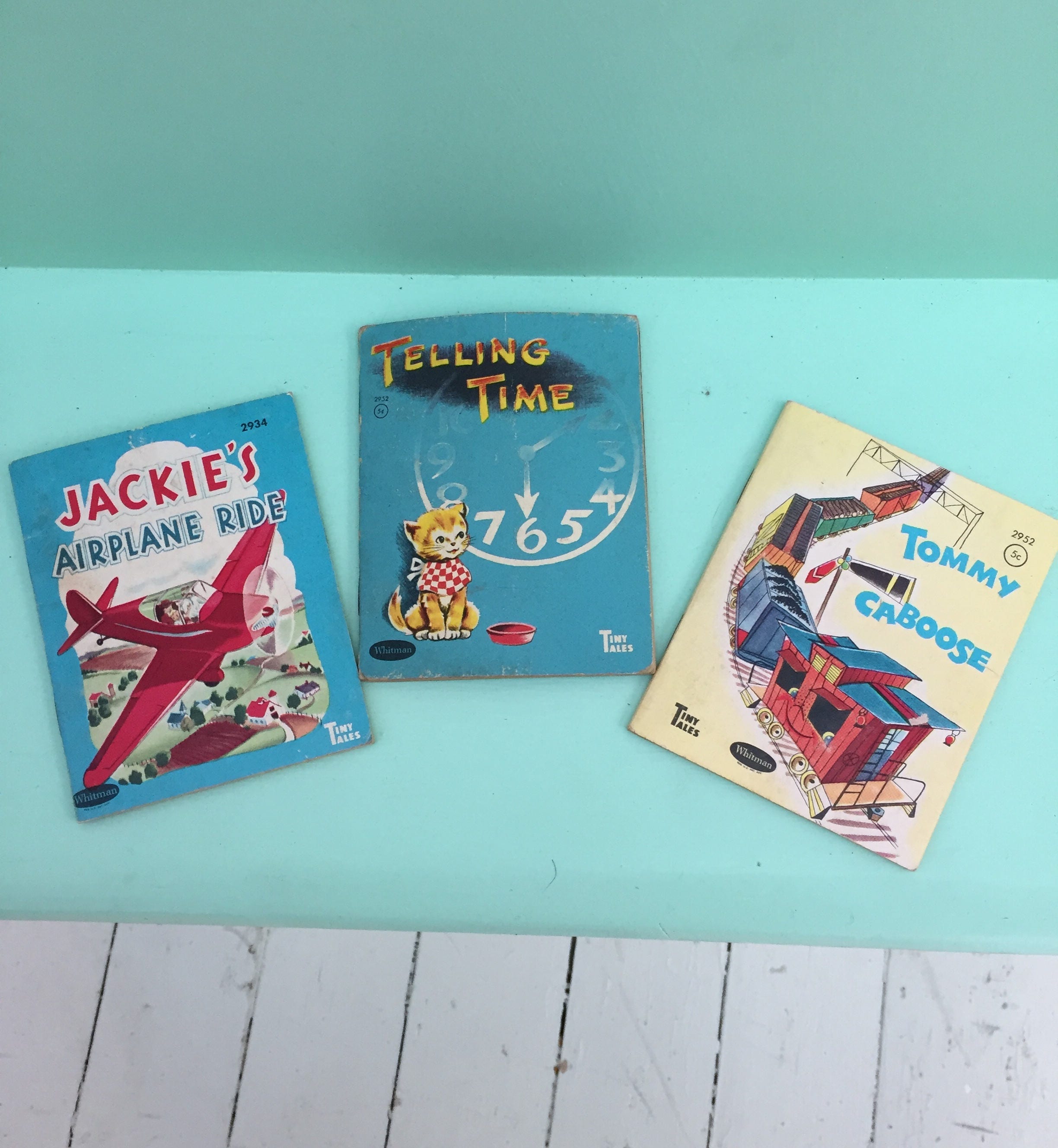 Vintage 1940s Whitman Tiny Tales Children's Books, Set of Three, 1940s