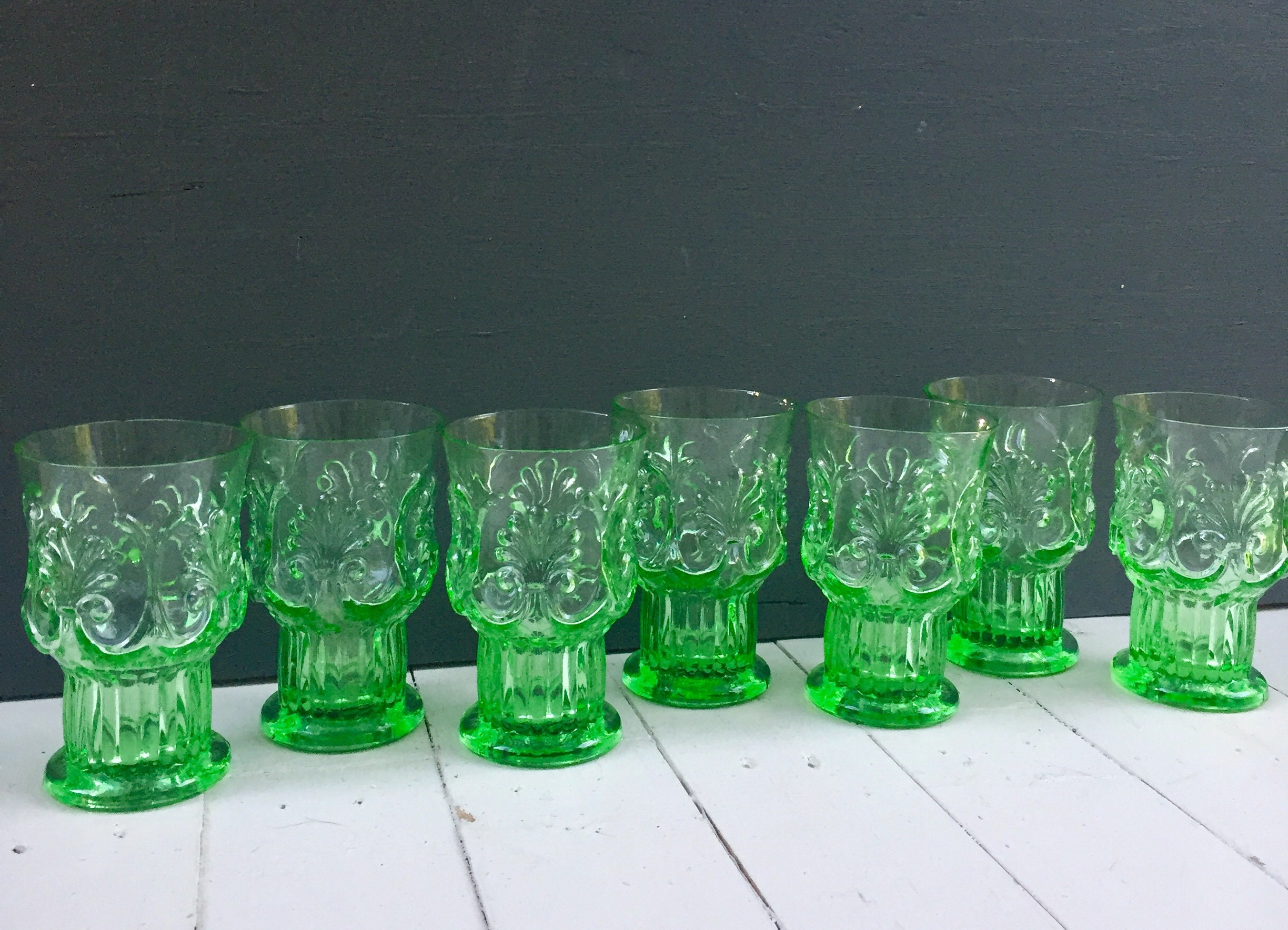 small vintage drinking glasses