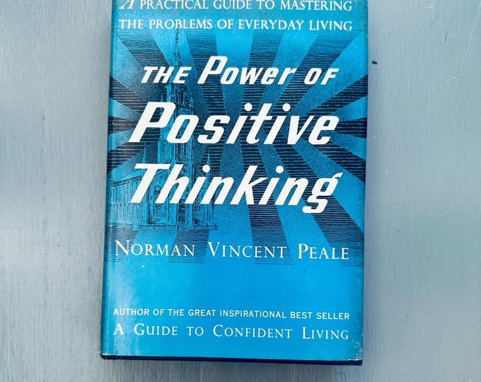Vintage 50s "The Power of Positive Thinking" Book by Norman Vincent Peale, 2nd edition 1952, Vintage Self-Help Book