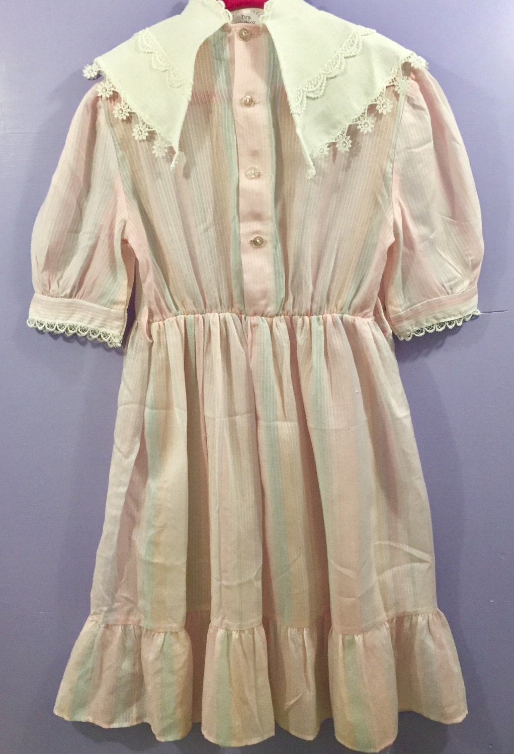 Vintage 1980s Bonnie Jean Dress, Vintage Girls Dress Size 8, Pink Girls ...