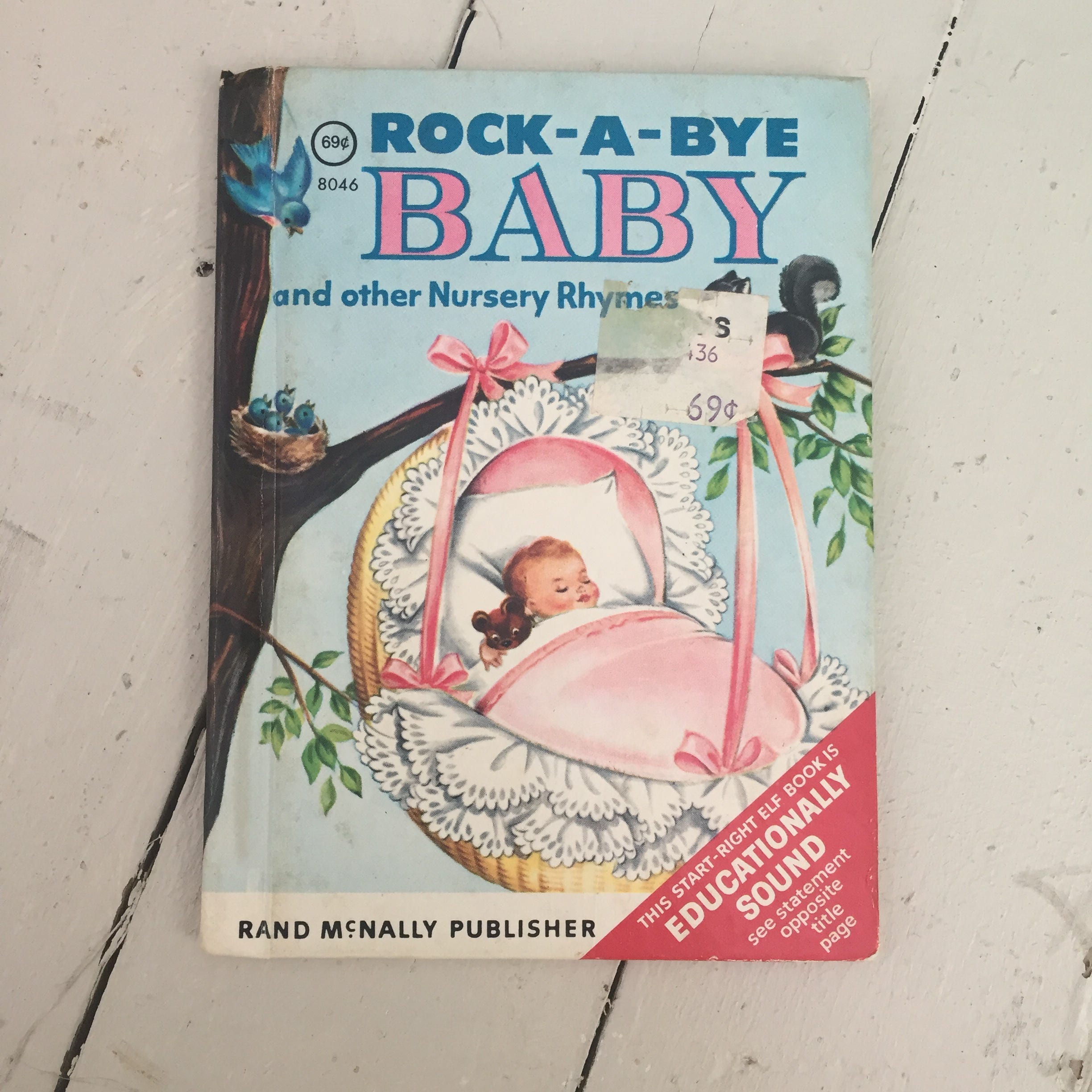 Vintage Mid Century Baby Storybooks, Set of Two, Vintage Children's