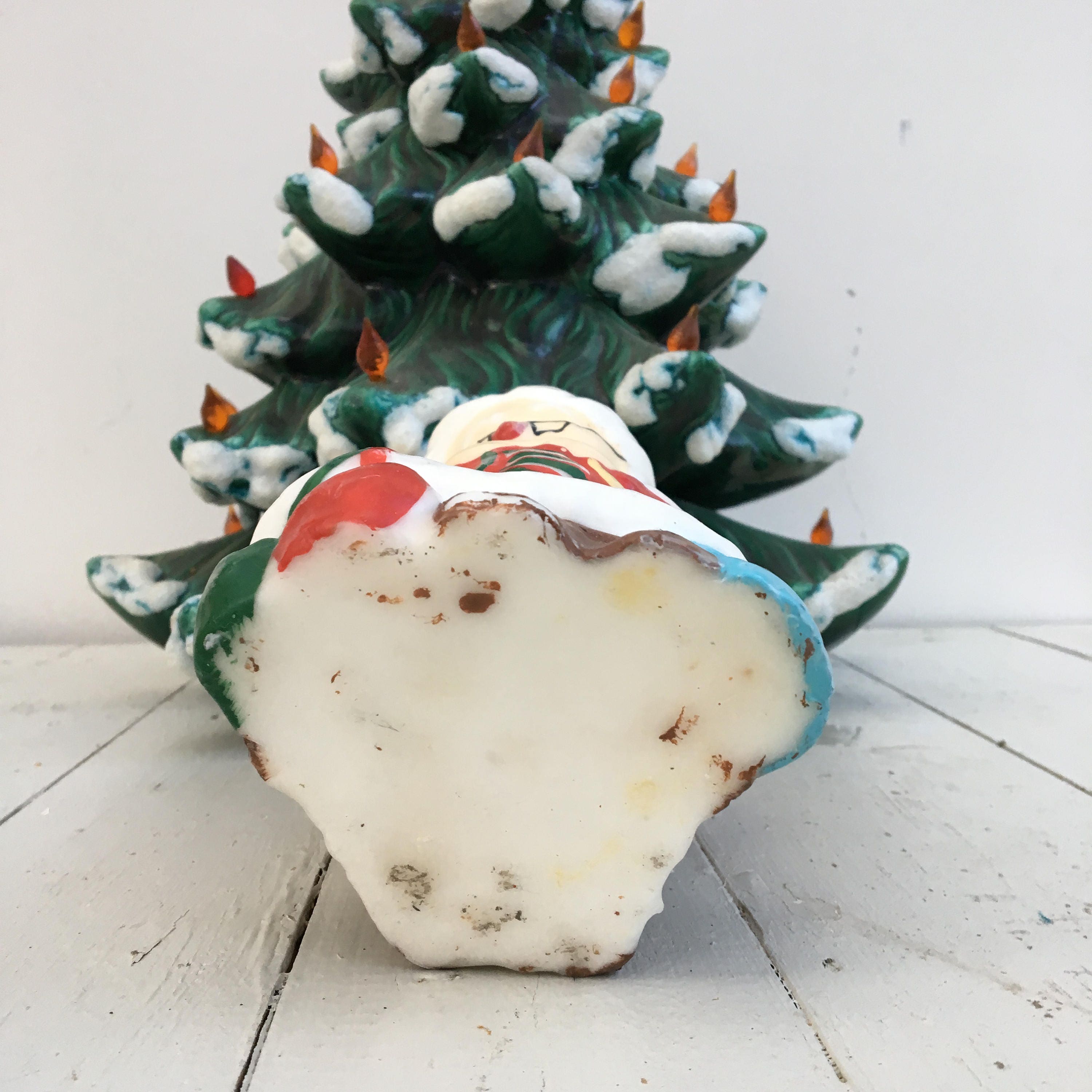 Vintage Santa and Mrs. Claus Christmas Candles, Suni Christmas Candle