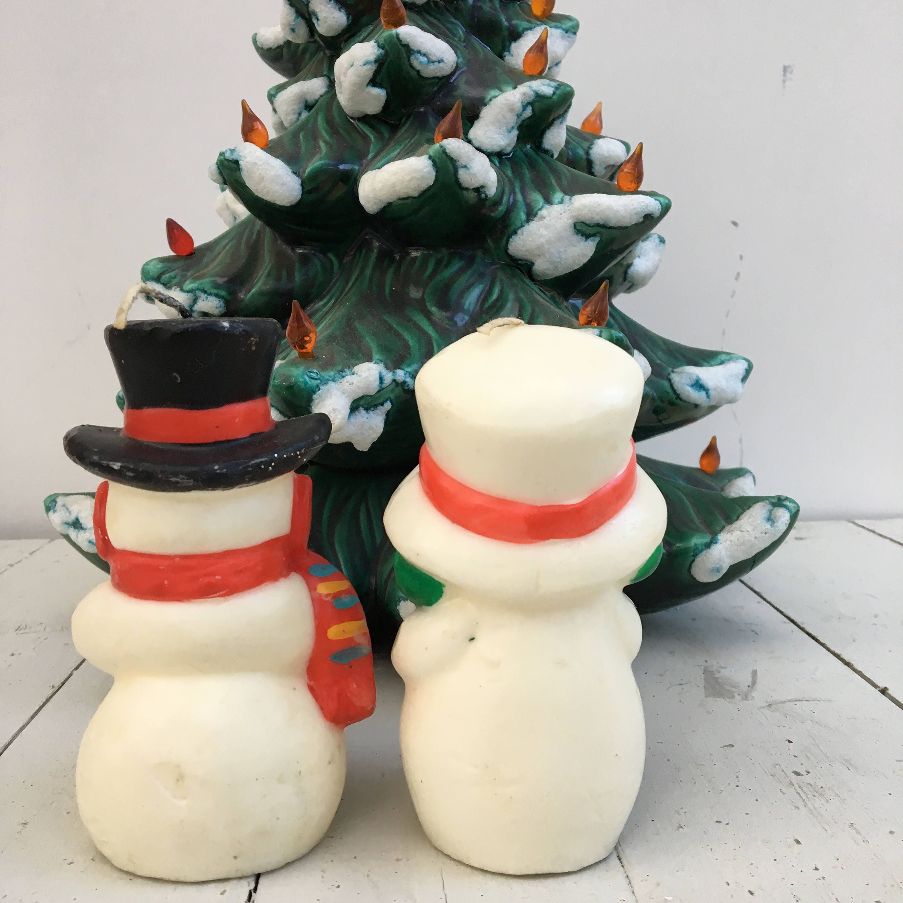 Vintage Gurley Christmas Candles, Set of Two, Vintage ...