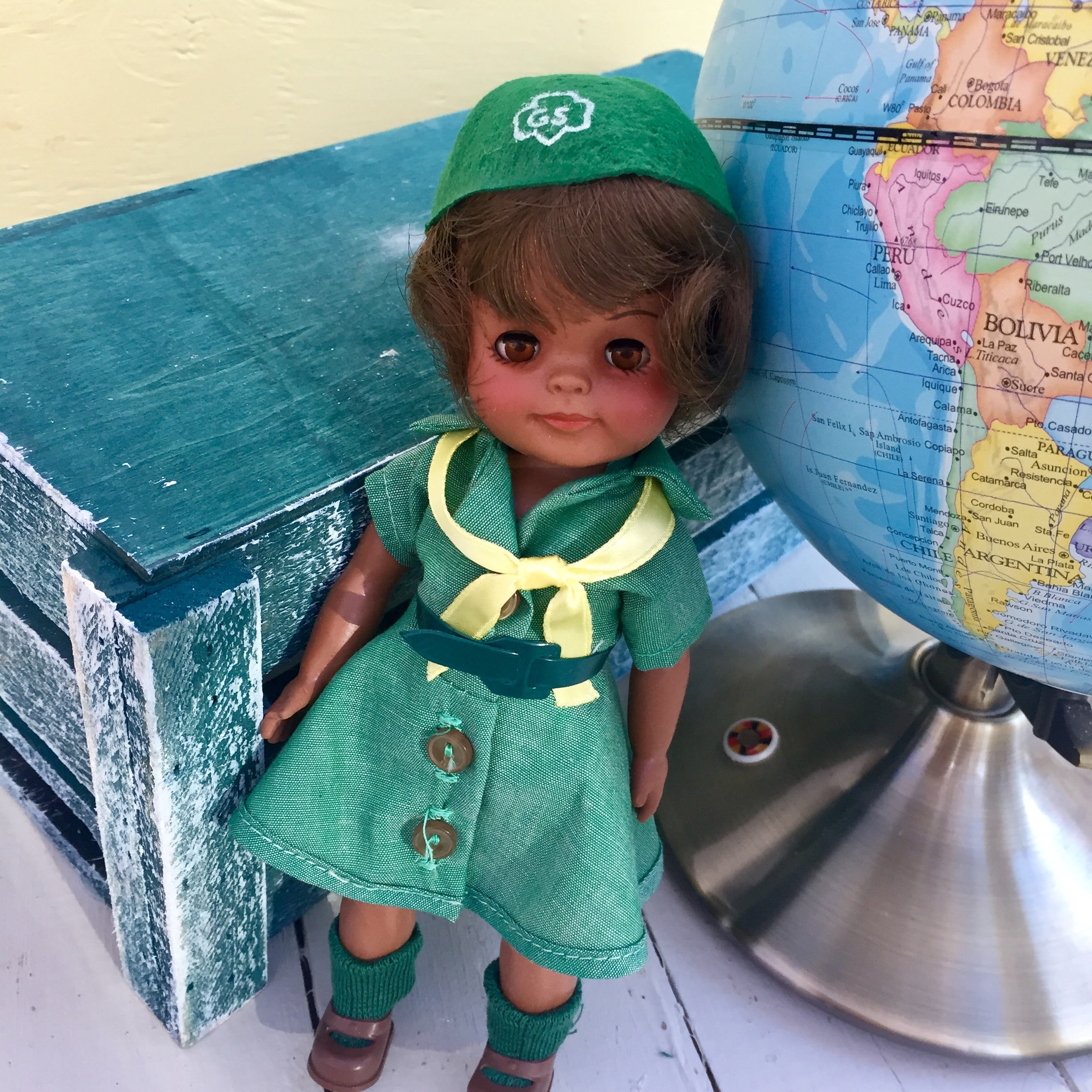 Vintage Effanbee Girl Scout Doll, 1960s Effanbee Doll, Vintage Girl