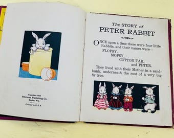 1930年代のアンティーク ピーターラビットの本 ビアトリクス・ポター