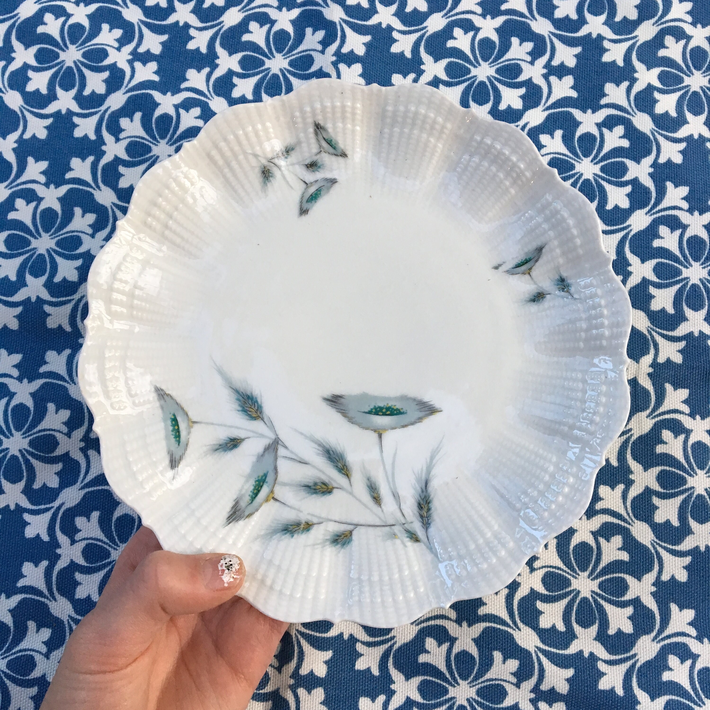 Vintage A. Giraud & Brousseau Limoges Bread Plates Set of 6, French