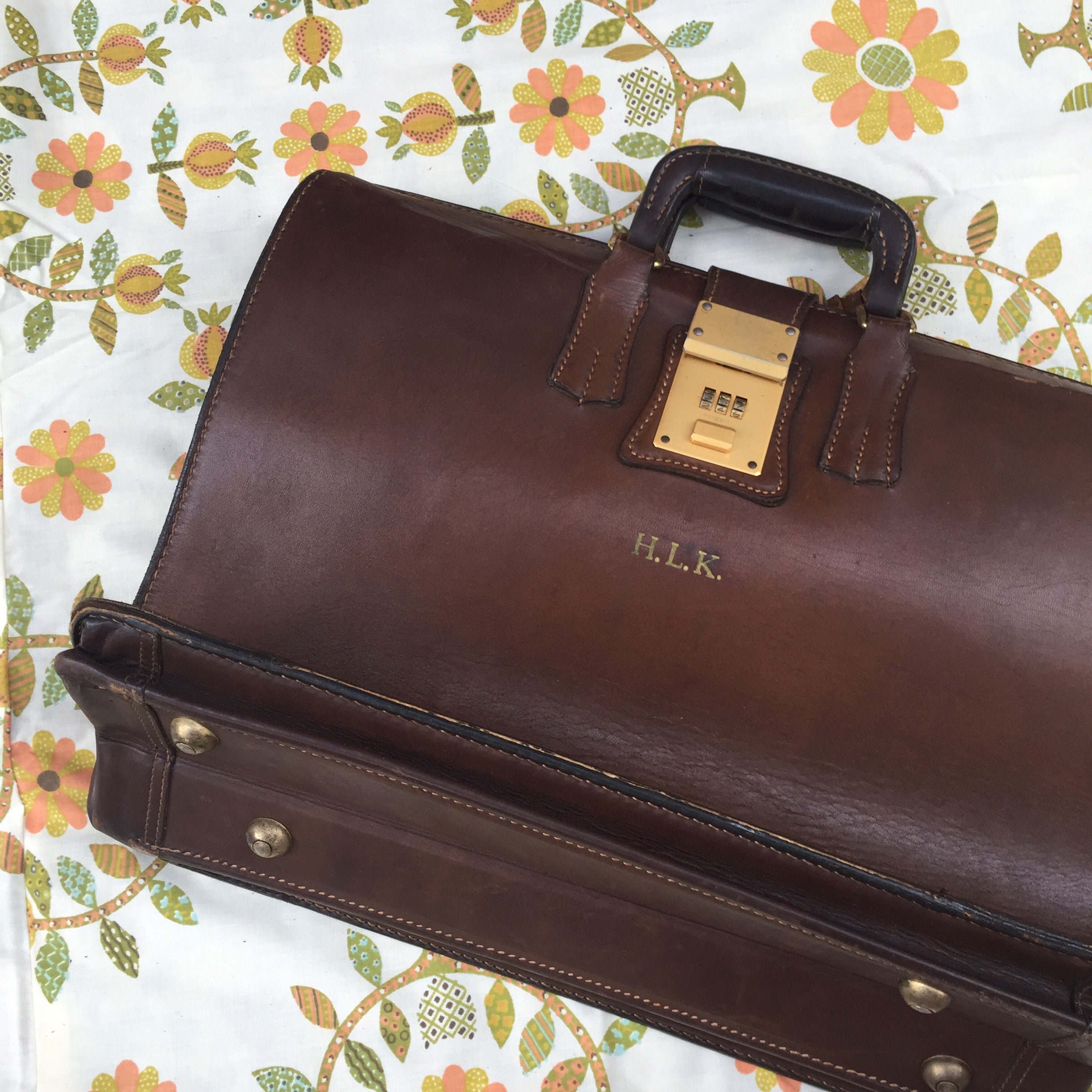 vintage travel briefcase