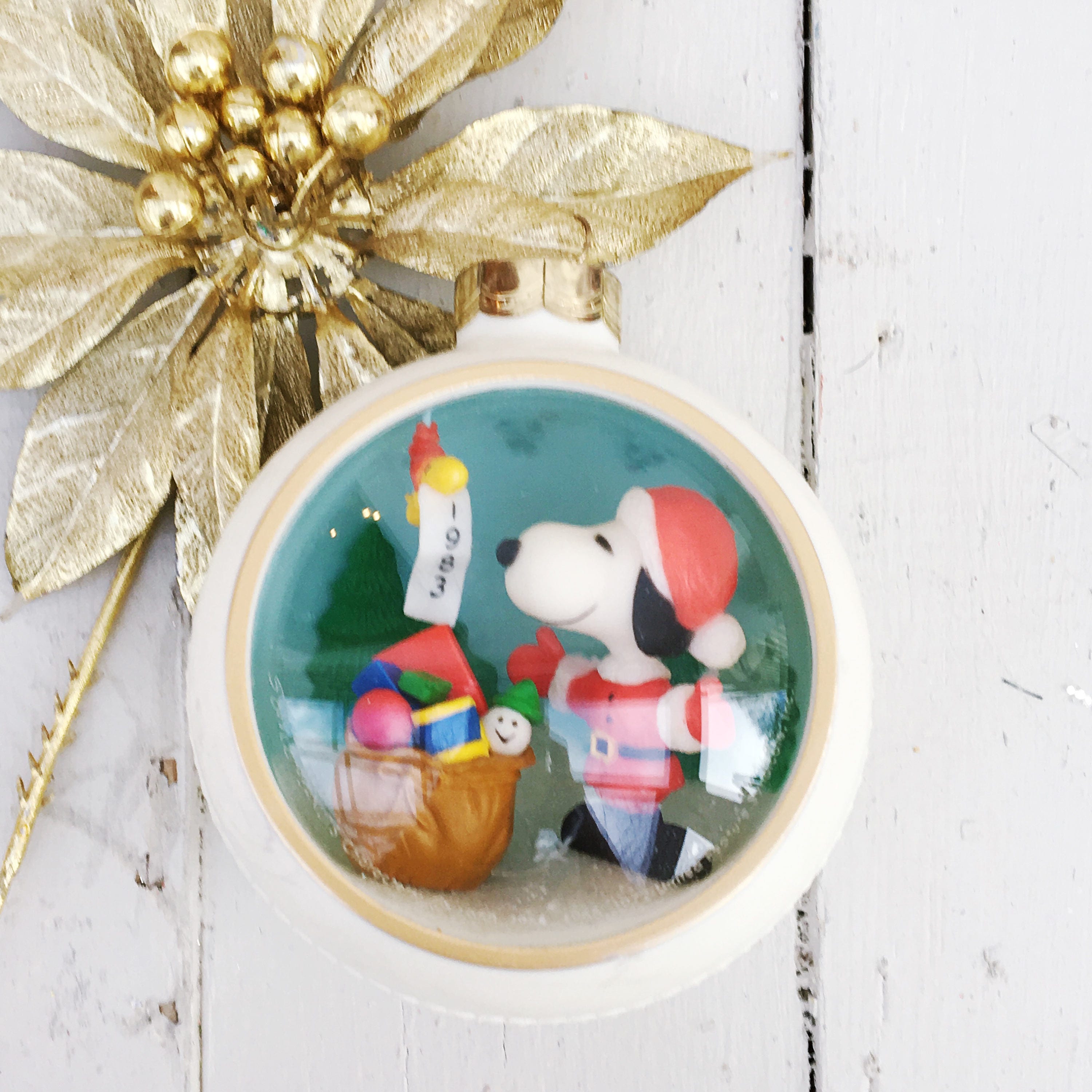 Vintage 1980s Snoopy Ornament, Hallmark Snoopy Ornament, Vintage Snoopy