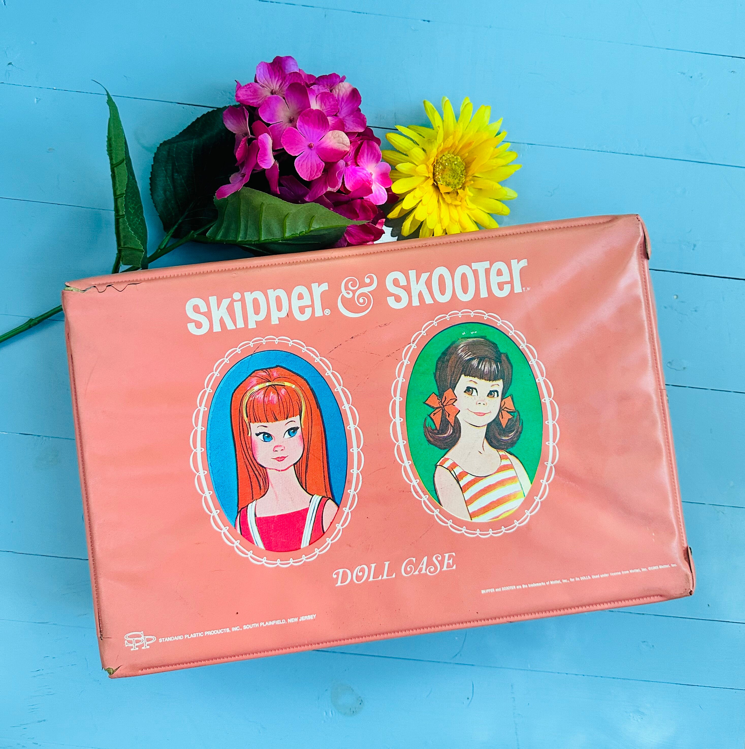 Vintage 1965 Skipper and Skooter Doll Case Vintage Barbie Doll Case Mid Century Doll Carrying Case Barbie Display Case. Rare Doll Case Etsy