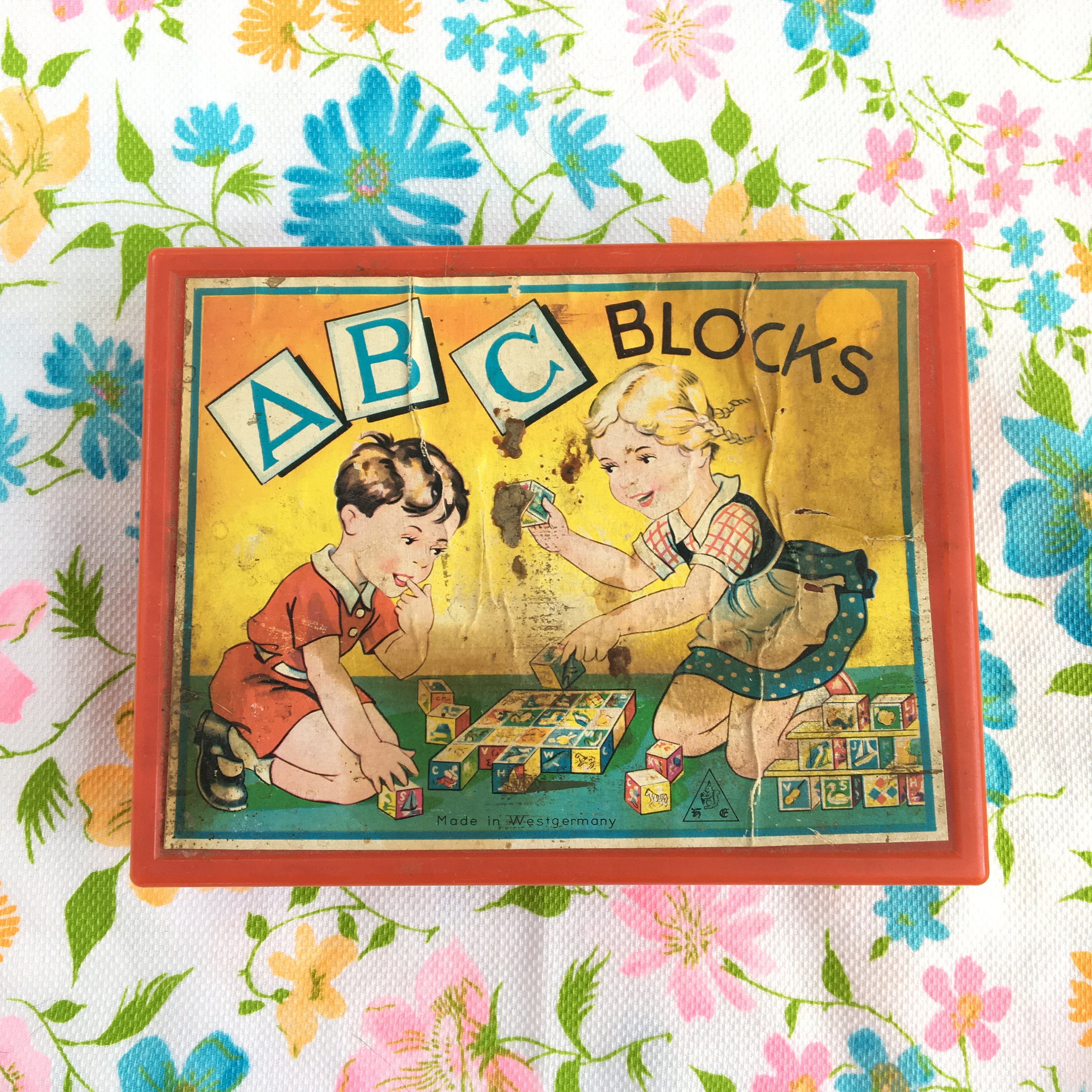 vintage abc blocks