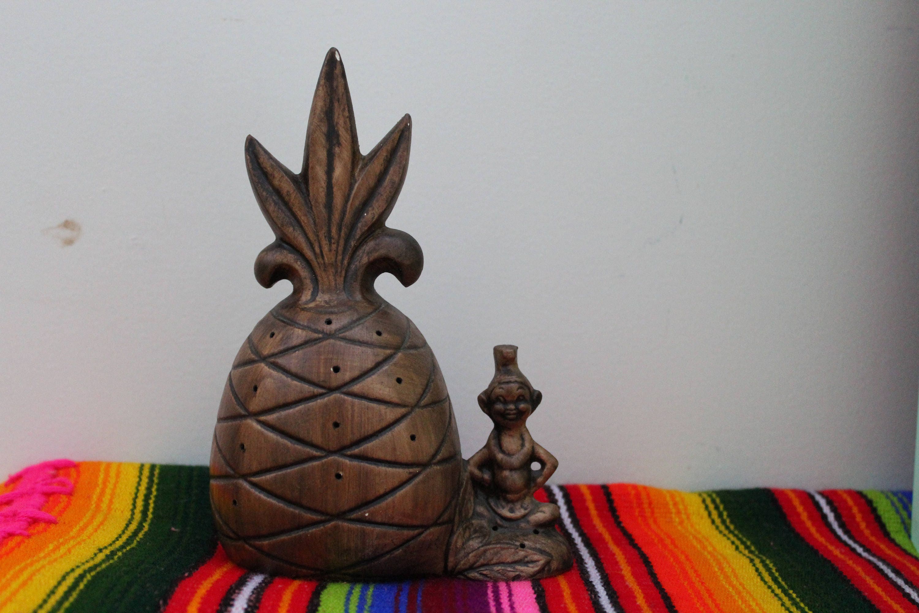 Vintage Pineapple Decor, Vintage Bohemian Decor, Vintage Boho Chic Home
