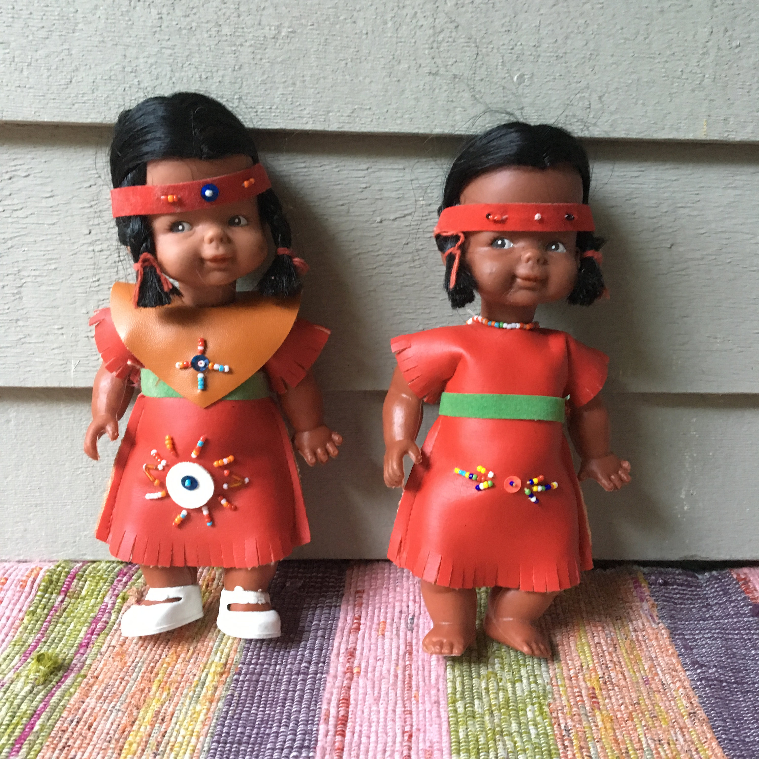 Vintage Native American Indian Dolls Set 1960s Nati Vintage Native American Indian Dolls Set 1960s Nati