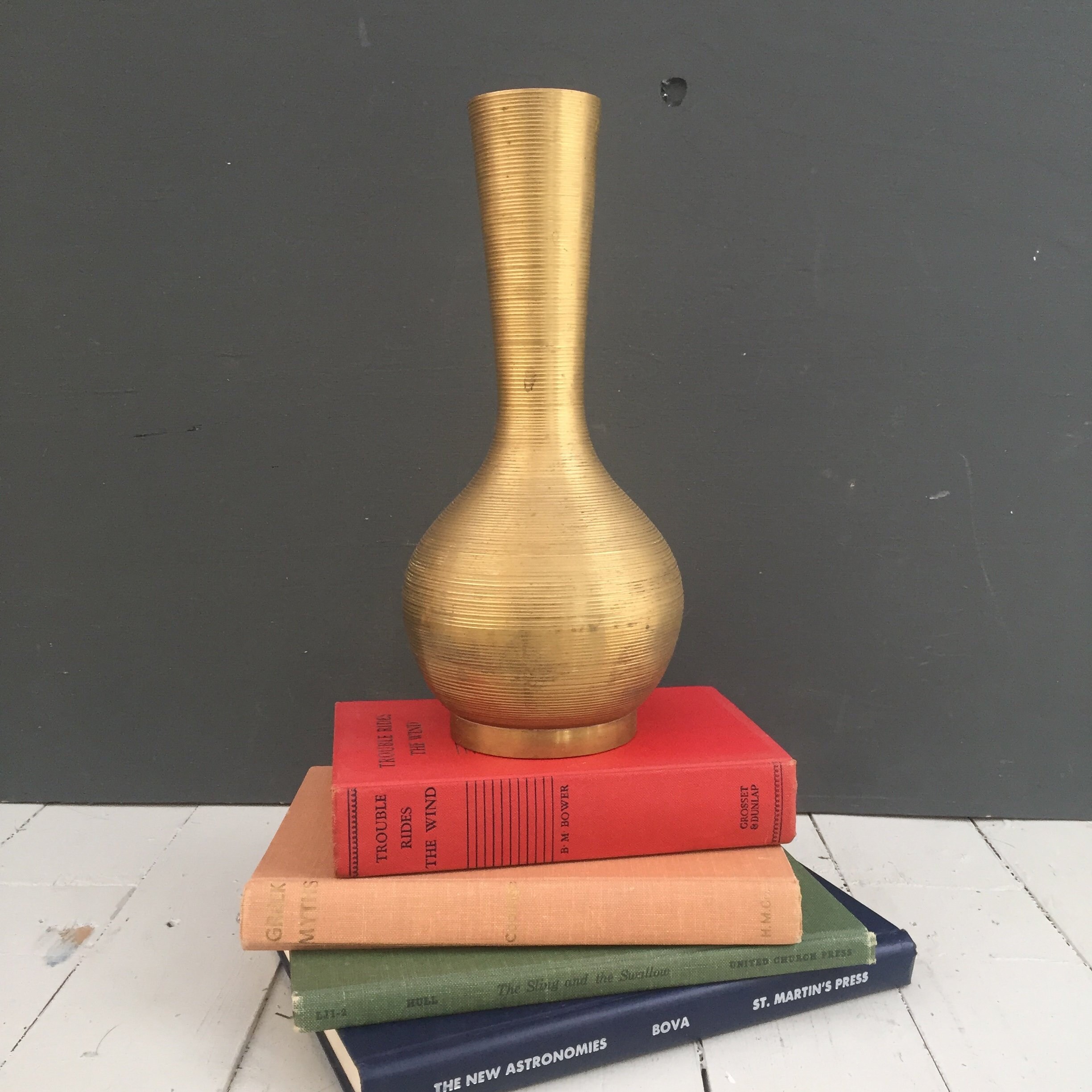 Vintage Large Brass Vase Vintage Brass Vase Vintage Indian