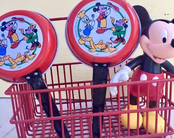 Vintage Disney Toy Dishes, Vintage Disney Tin Toy Pans, Disney Toy Pans, Vintage Disney Collectible, Vintage Toy Tin Dishes