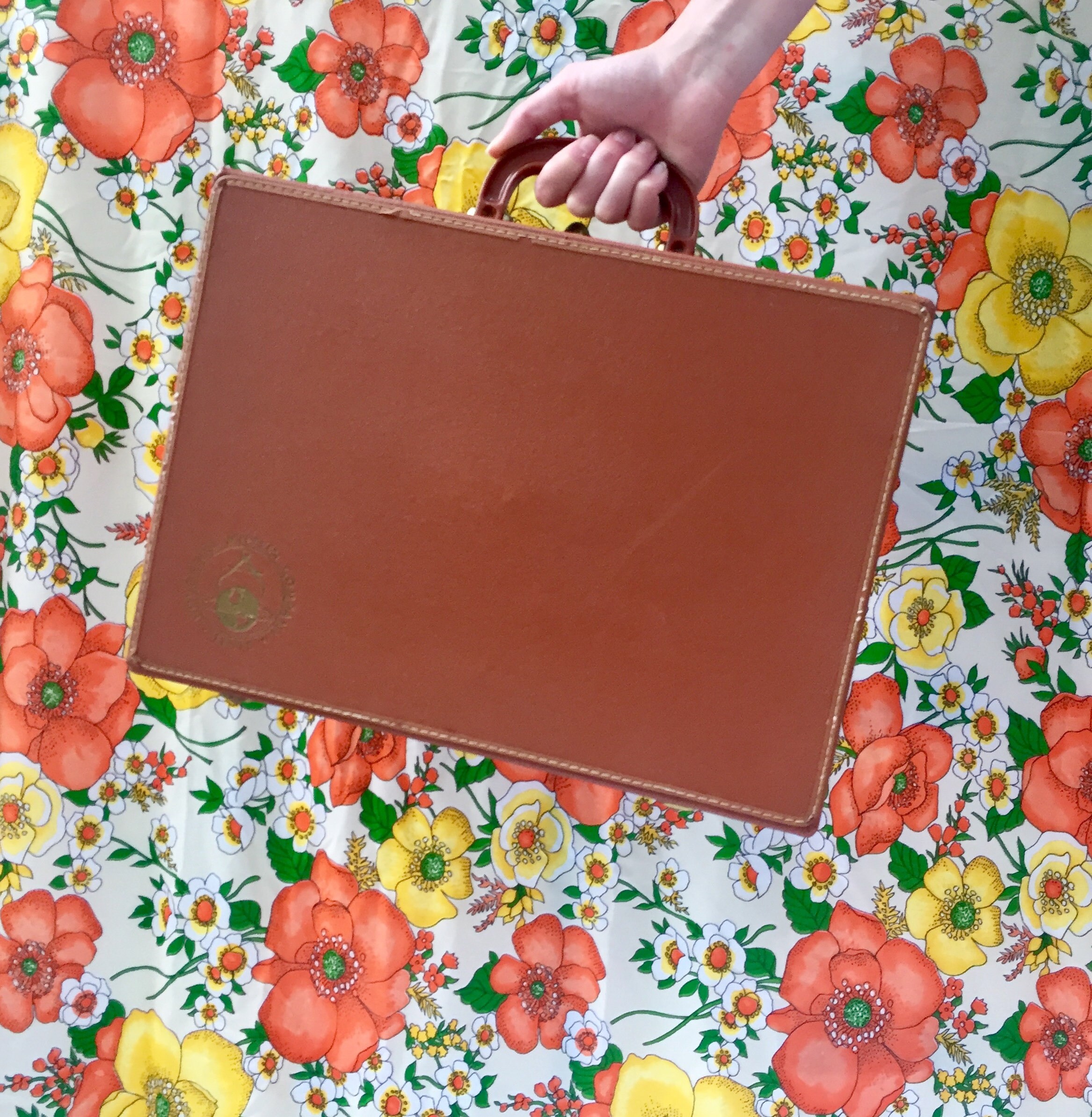 Vintage Briefcase, Vintage Houghton Mifflin Company Briefcase, Vintage