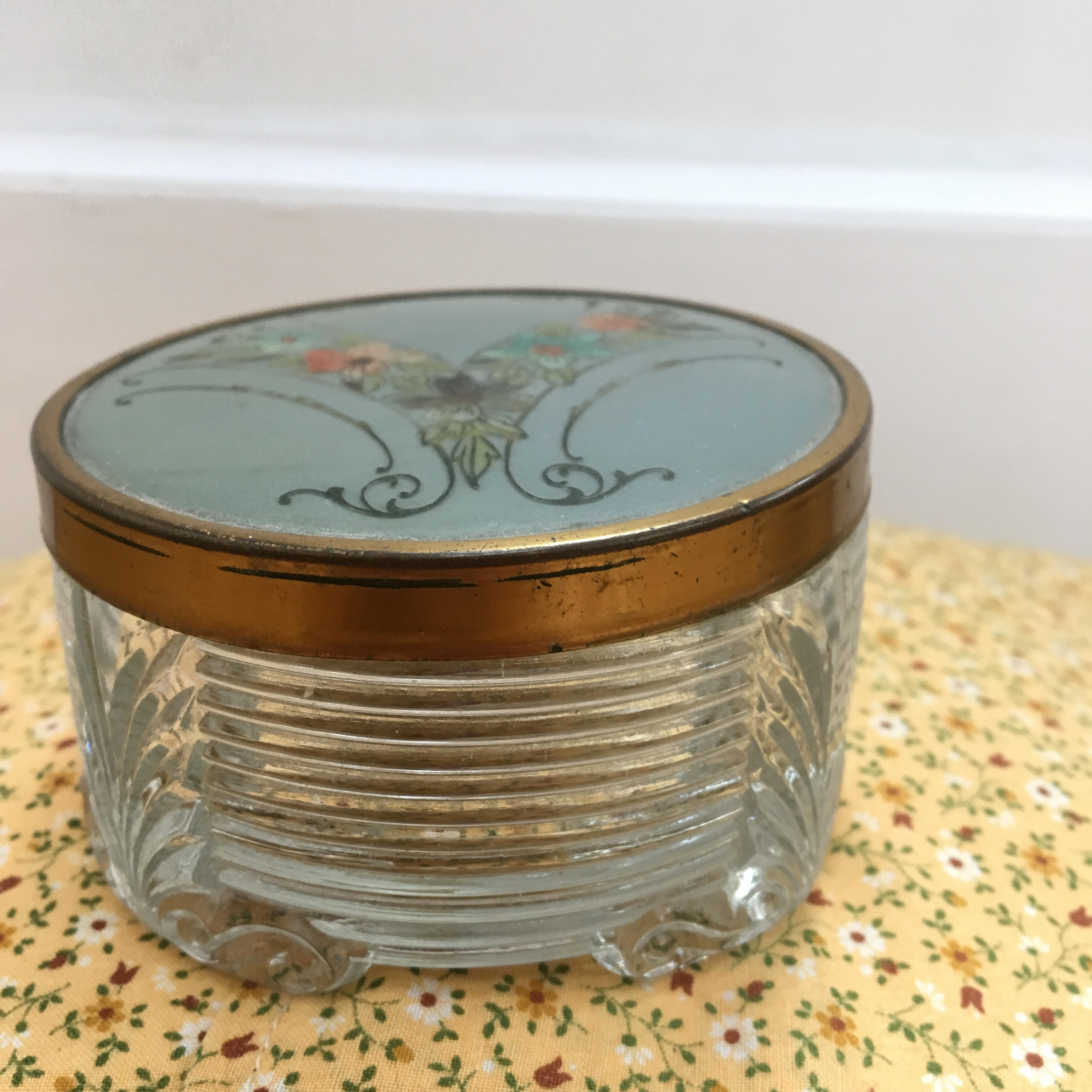 Vintage Art Deco Vanity Set, Vintage Vanity Brush and Dish, Vanity