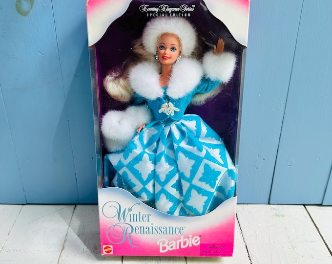 1996 Winter Renaissance Barbie Special Edition Mattel Evening Elegance Series NRFB Vintage Barbie Collectible Doll
