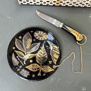 Vintage MCM Georges Briard Cheeseboard with Knife Original Box 1960s Cheeseboard MCM Kitchen Accessories Ceramic Cheeseplate Vintage Kitchen