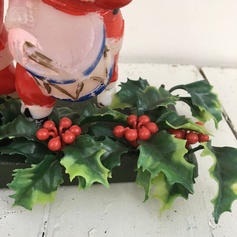 Vintage Santa Christmas Decoration Kitschy Christmas Decor Etsy