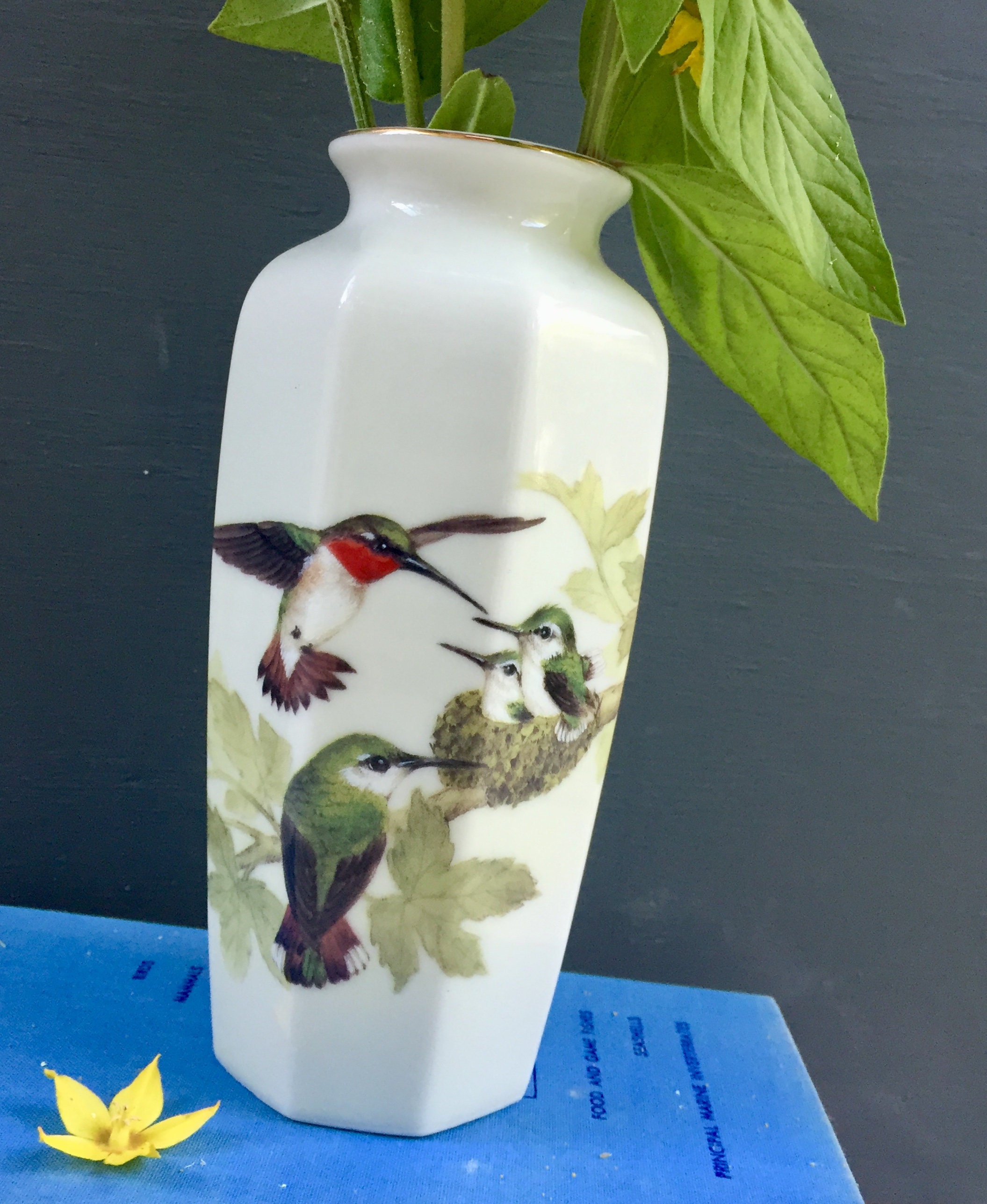 Vintage Otagirl Japan Vase, Vintage Japanese Bird Vase, Vintage Bird