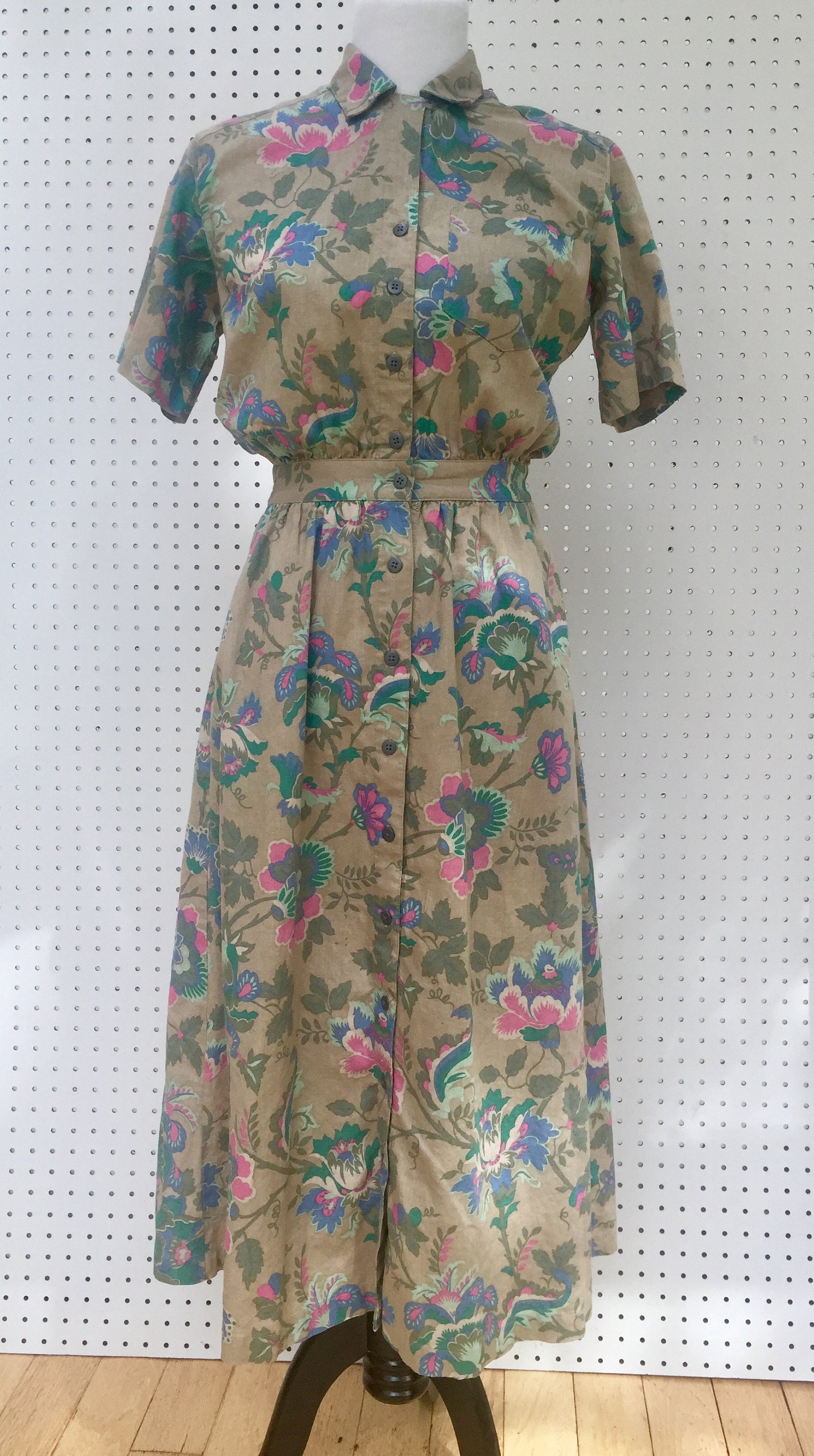 Vintage Eddie Bauer Dress, Women's Size XS Petite, Vintage Shirt Dress ...