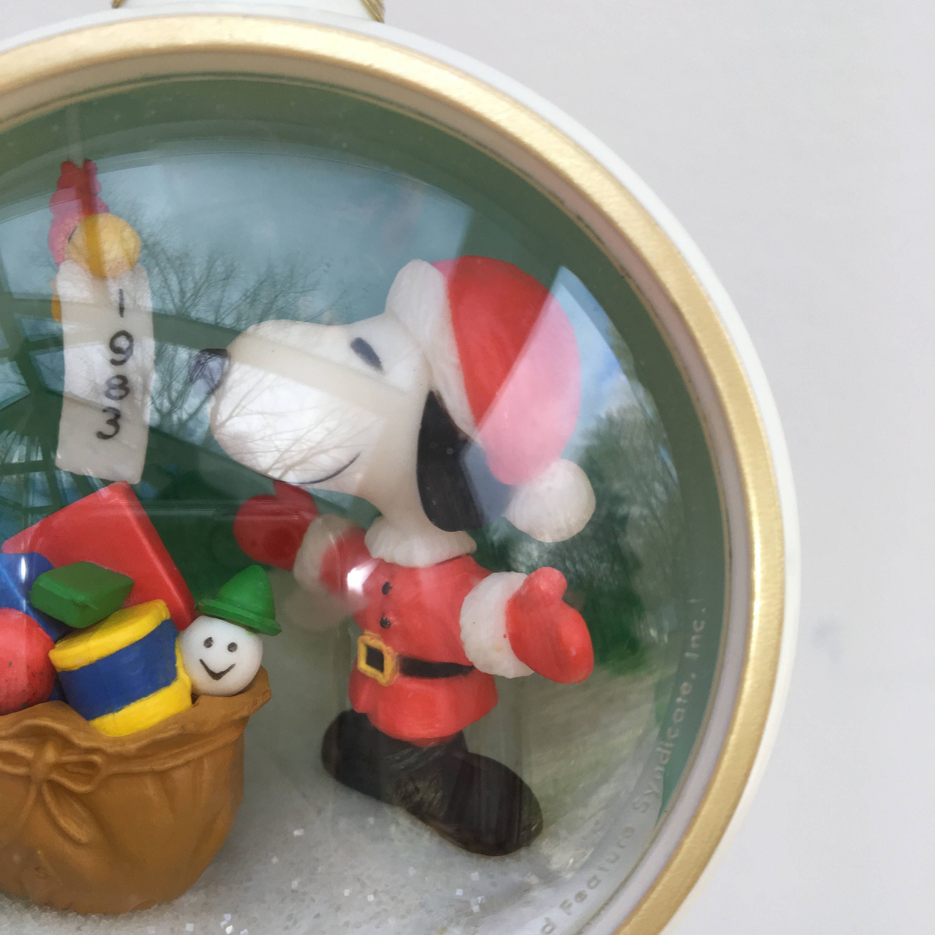 Vintage 1980s Snoopy Ornament, Hallmark Snoopy Ornament, Vintage Snoopy