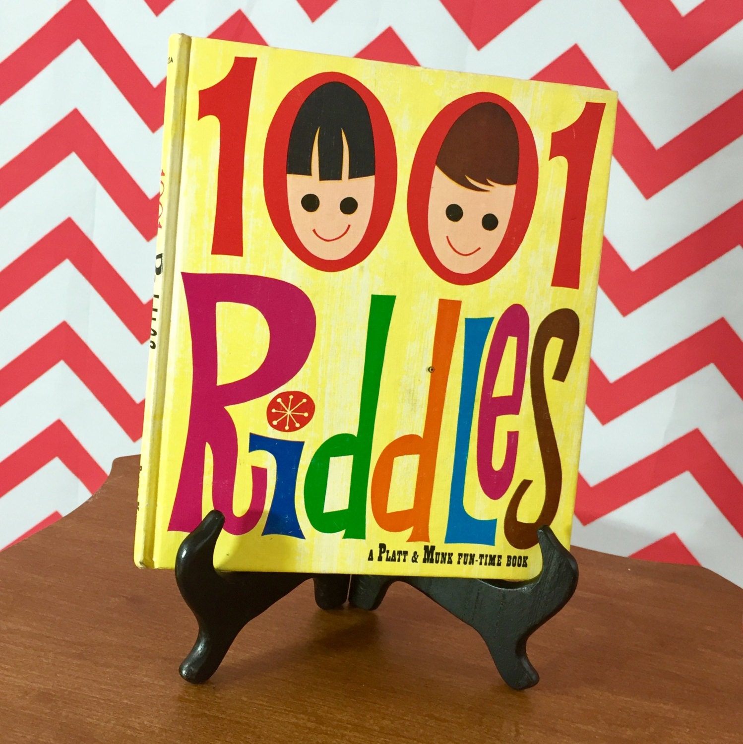 Vintage 1960s Riddles Children's Book, 1001 Riddles Book Platt and Munk ...