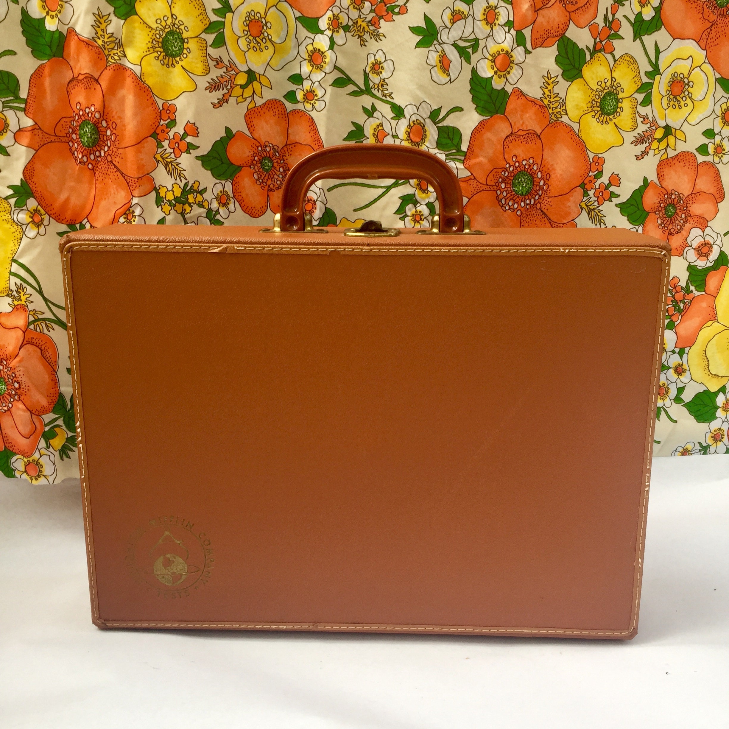Vintage Briefcase, Vintage Houghton Mifflin Company Briefcase, Vintage