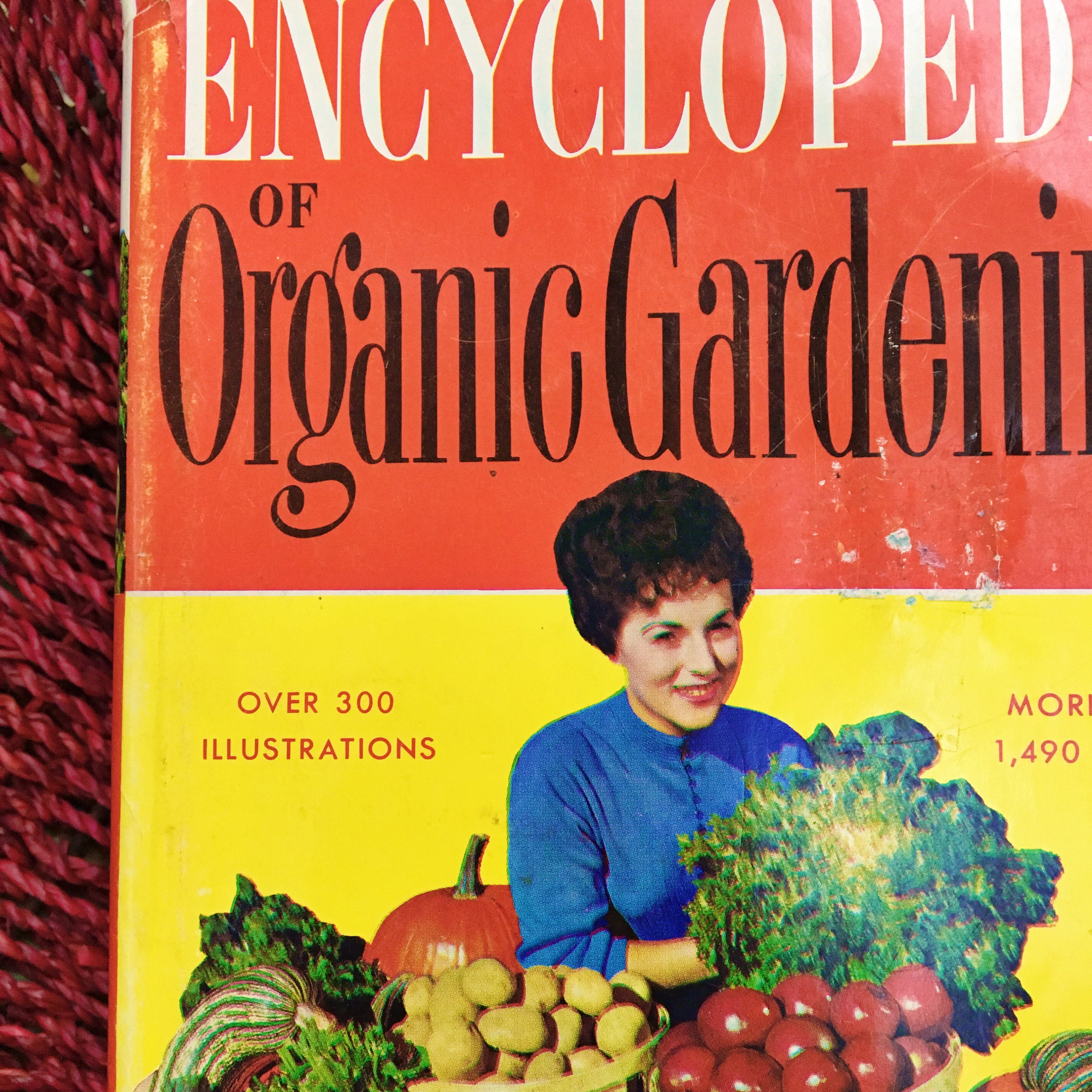 Vintage 1970s Book, Encyclopedia of Organic Gardening
