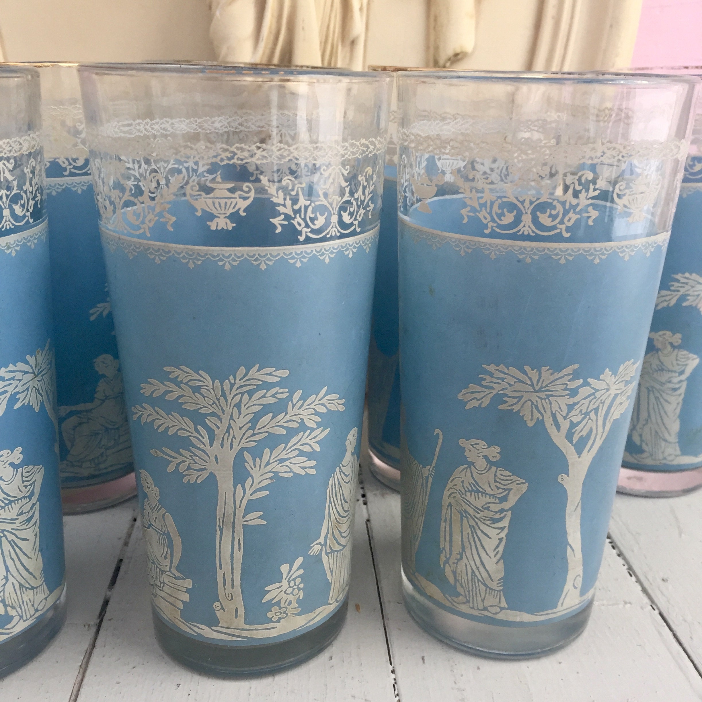 vintage drinkware glasses